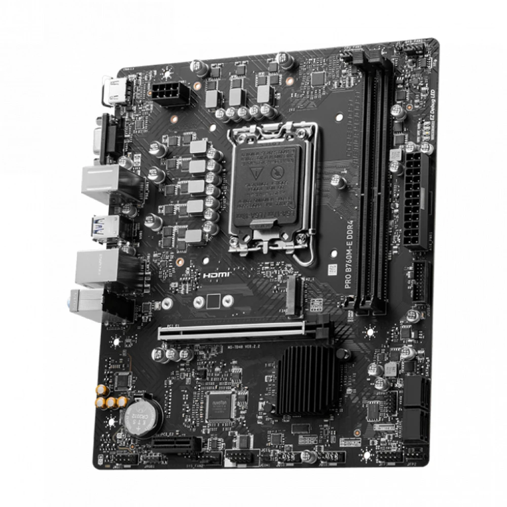 Материнская плата MSI PRO B760M-E DDR4, LGA1700, DDR4, mATX — 4