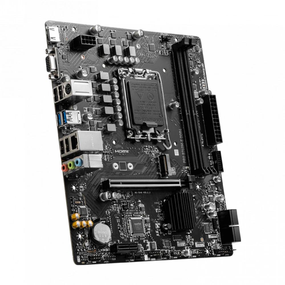 Материнская плата MSI PRO B760M-E DDR4, LGA1700, DDR4, mATX — 5