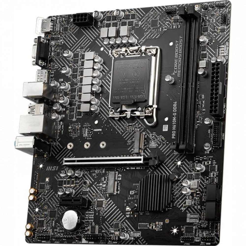Материнская плата MSI PRO H610M-G DDR4, LGA1700, DDR4, mATX — 4