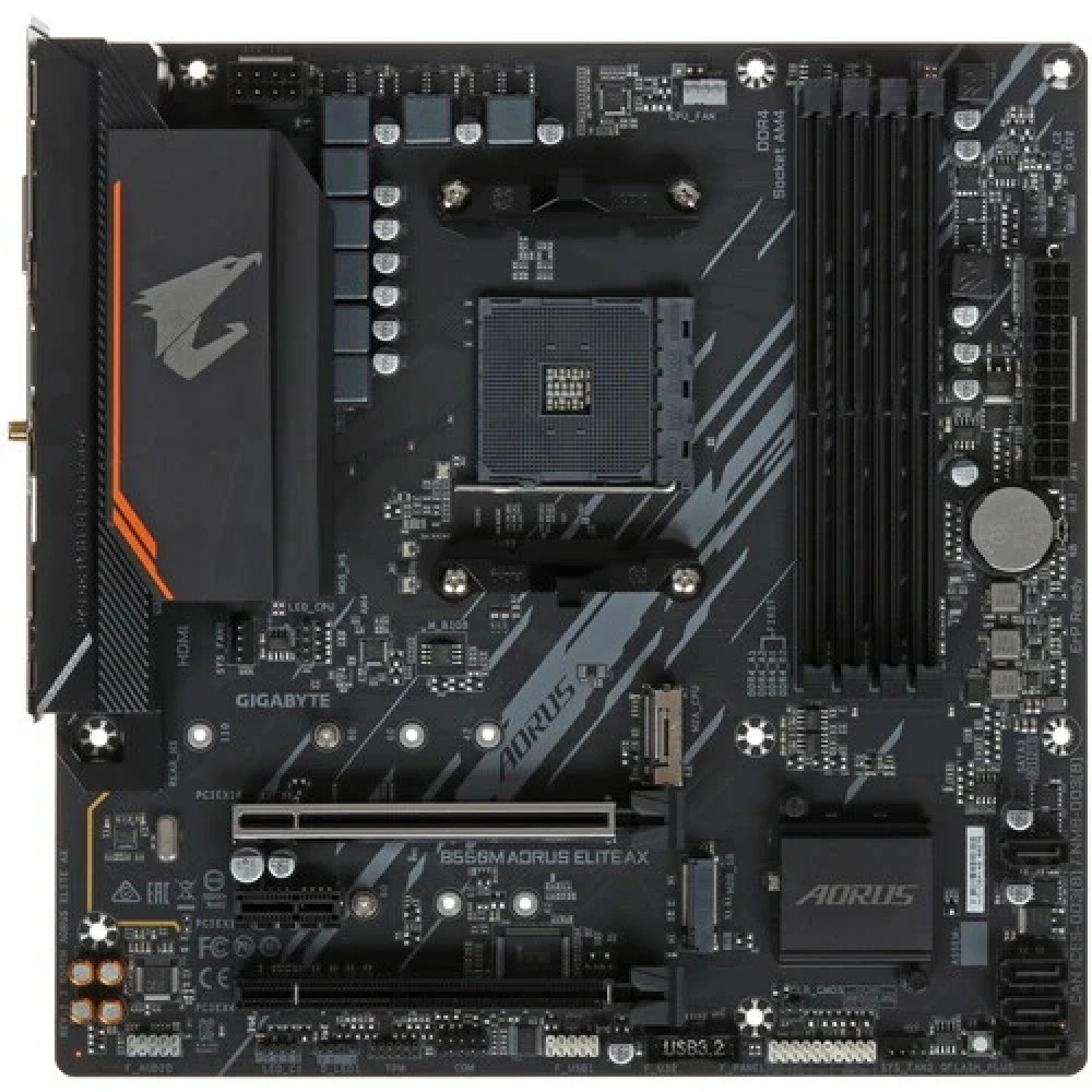 Материнская плата Gigabyte B550M AORUS ELITE, AM4, DDR4, mATX — 4