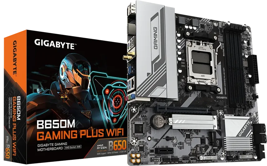 Материнская плата Gigabyte B650M GAMING PLUS WiFi, AM5, mATX