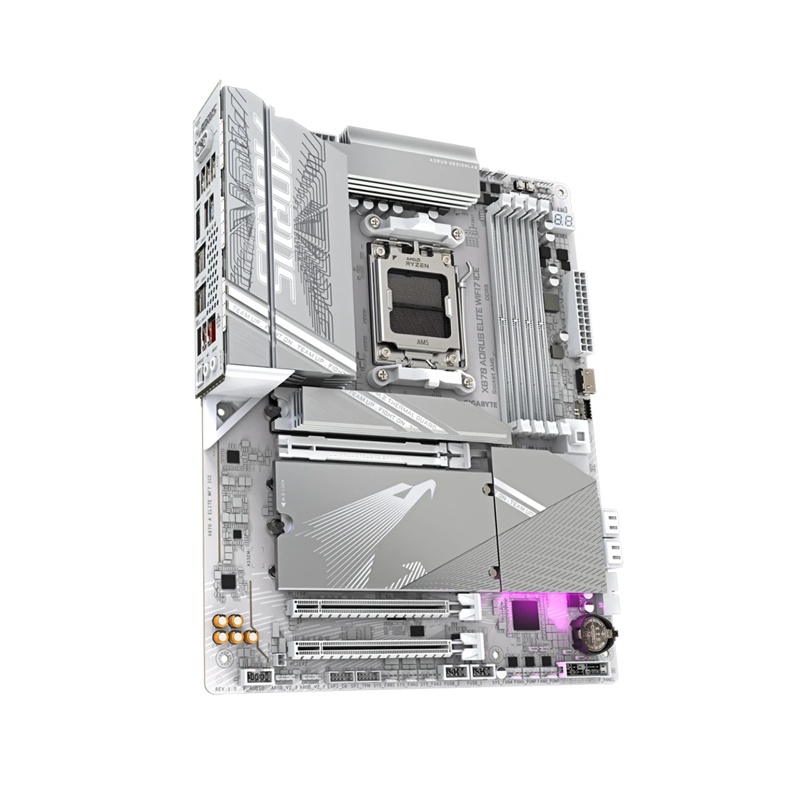 Материнская плата Gigabyte X870 AORUS ELITE WiFi7 ICE, ATX — 3