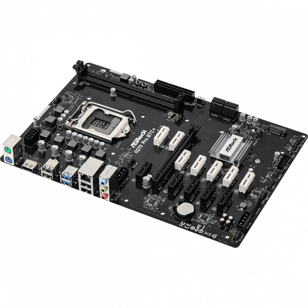 Материнская плата ASRock Q270 PRO BTC+, LGA1151, DDR4, ATX — 4