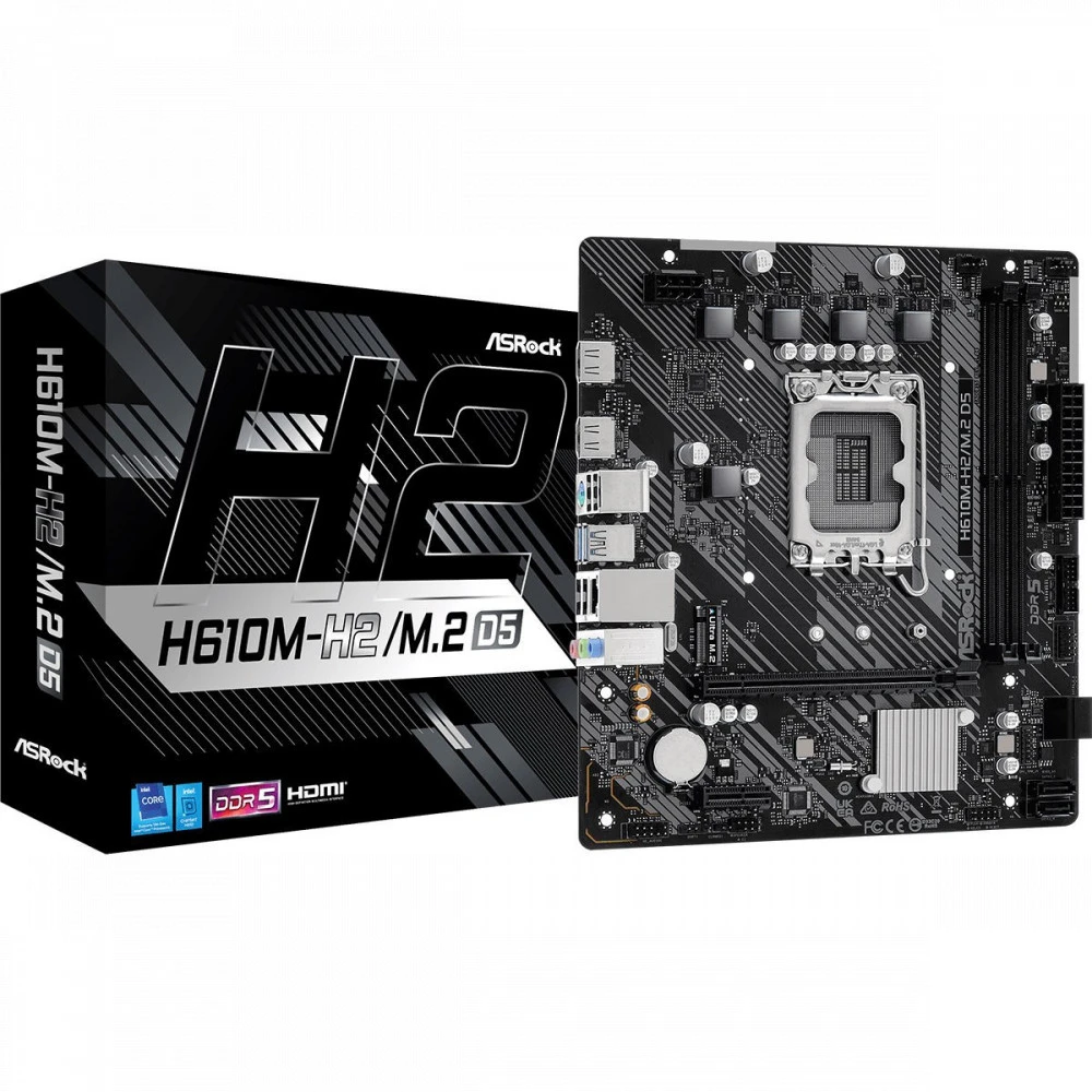 Материнская плата ASRock H610M-H2/M.2, LGA1700, DDR4, mATX — 5