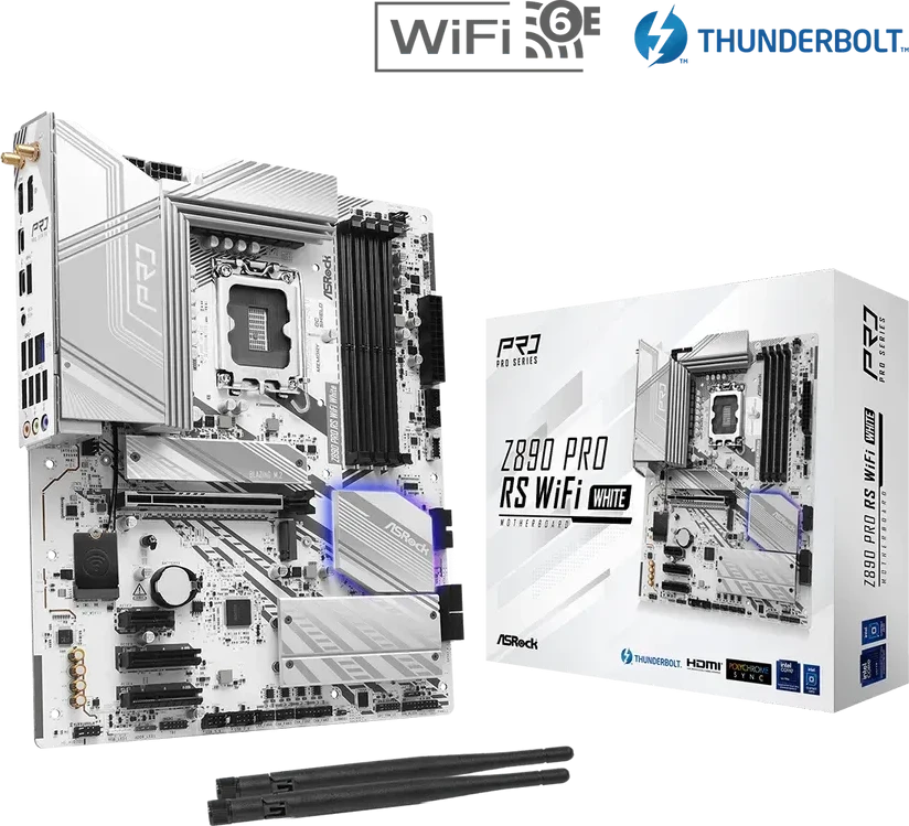 Материнская плата ASRock Z890 PRO RS WIFI, LGA1851, DDR5, ATX