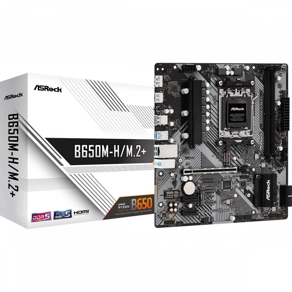 Материнская плата ASRock B650M-H/M.2+, AM5, DDR5, mATX — 5