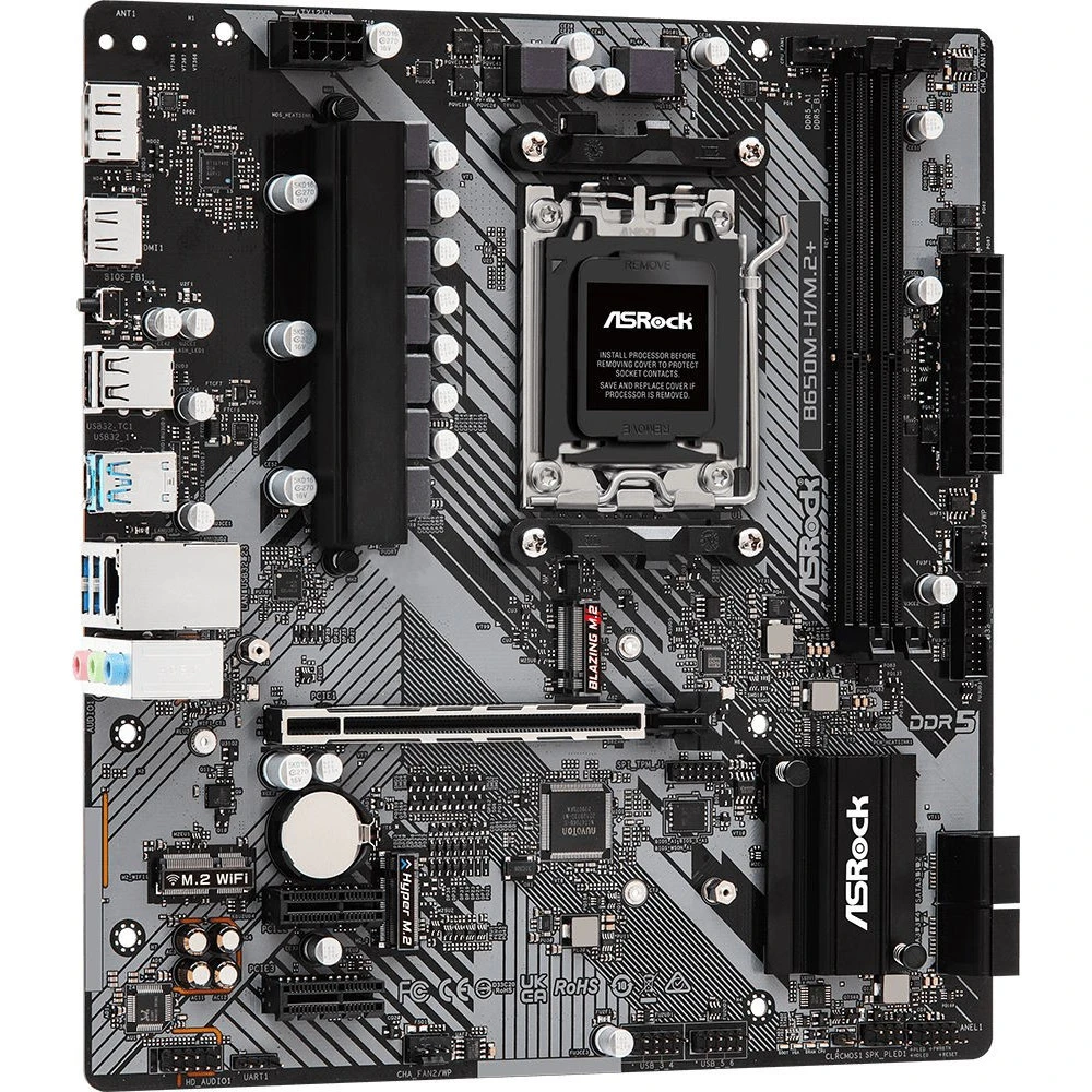 Материнская плата ASRock B650M-H/M.2+, AM5, DDR5, mATX — 3
