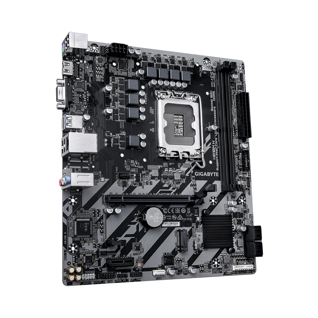 Материнская плата Gigabyte H810M H, LGA1700, DDR5, mATX — 3