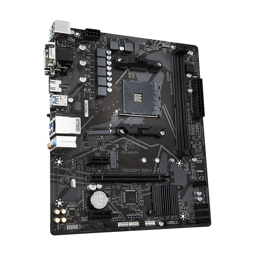 Материнская плата Gigabyte A520M S2H, AM4, DDR4, mATX — 3