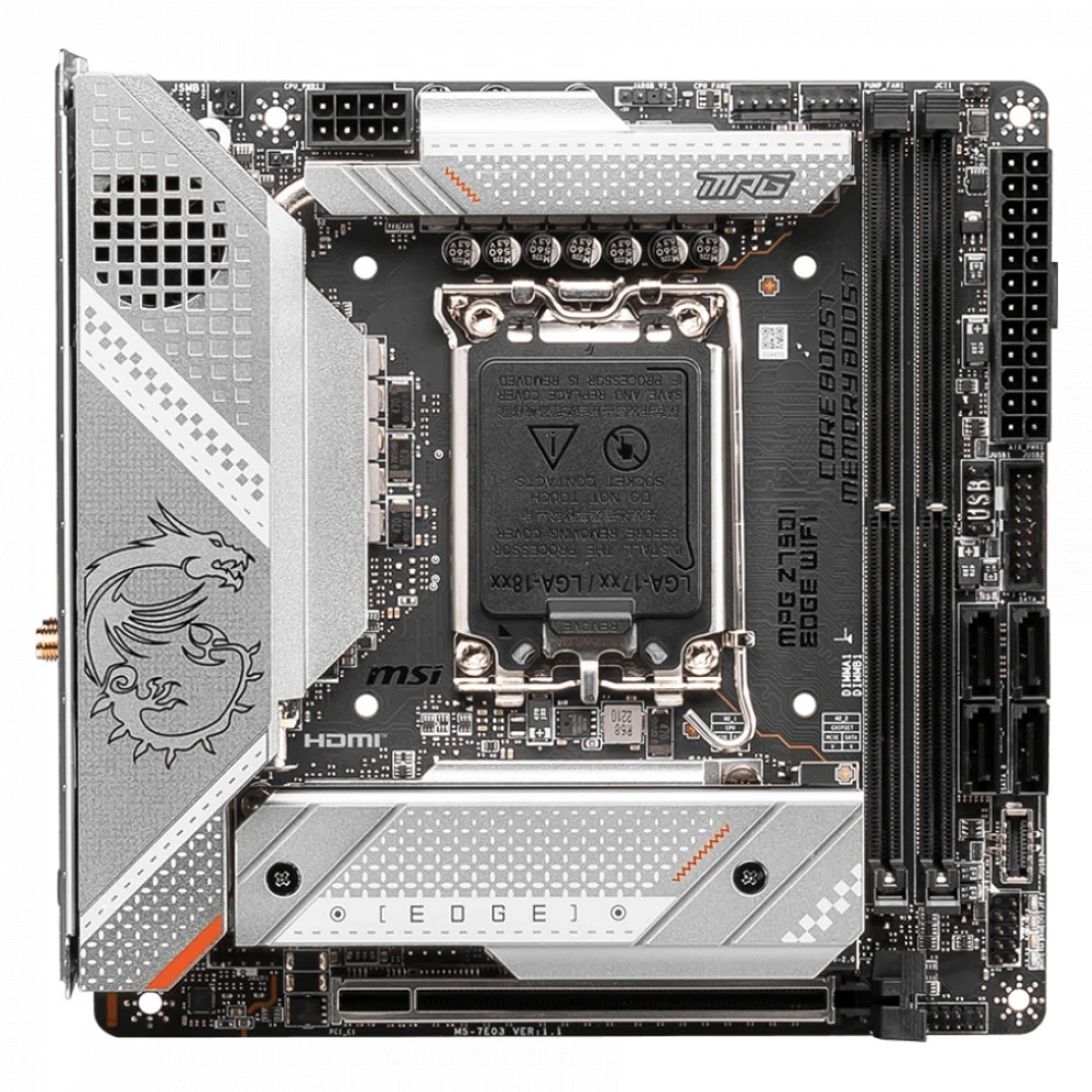 Материнская плата MSI MPG Z790I EDGE WIFI, DDR5, mITX