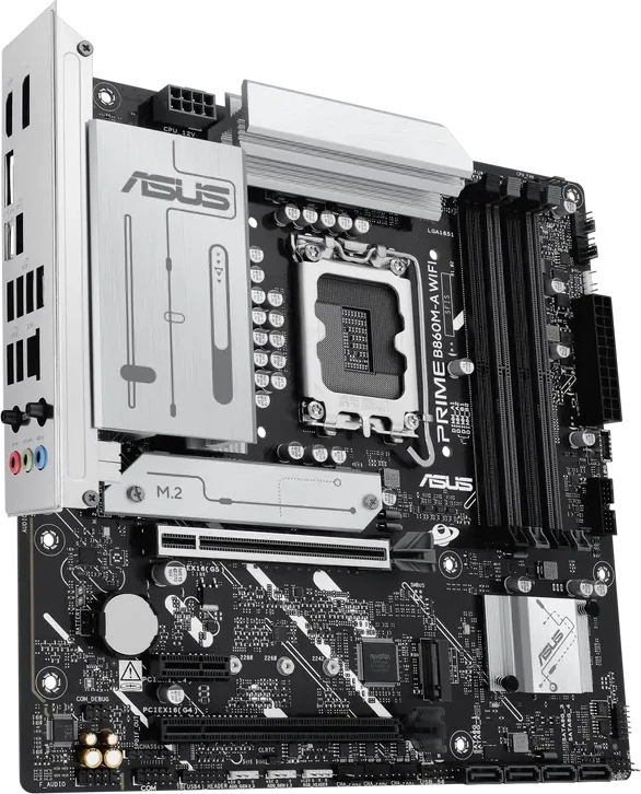 Материнская плата ASUS PRIME B860M-A WIFI, LGA1851, DDR5, mATX — 2