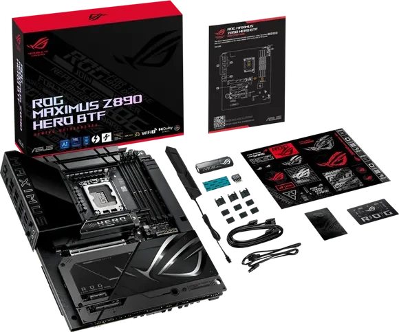 Материнская плата ASUS ROG MAXIMUS Z890 HERO BTF, LGA1851, DDR5, ATX — 3