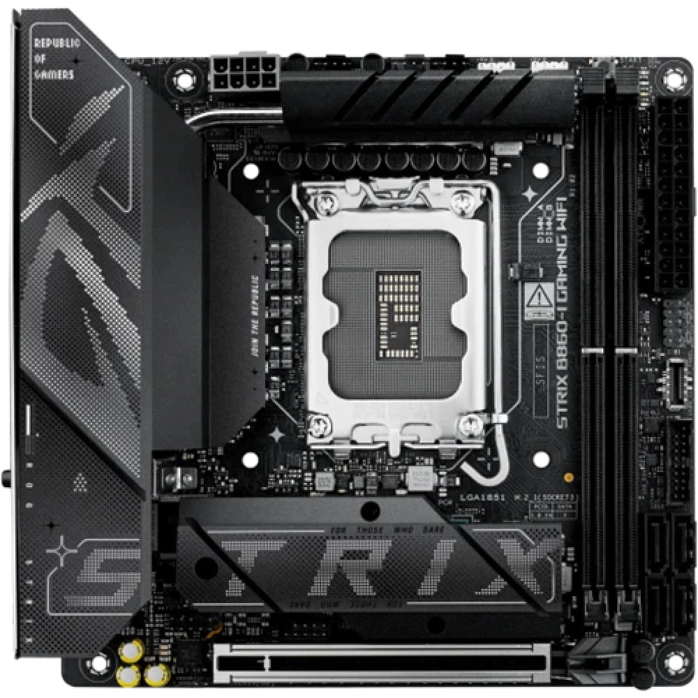 Материнская плата ASUS ROG STRIX B860-I GAMING WIFI, LGA1851, 2xDDR5, mITX
