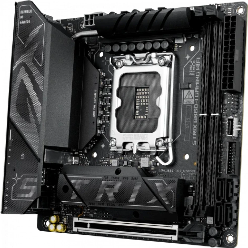 Материнская плата ASUS ROG STRIX B860-I GAMING WIFI, LGA1851, 2xDDR5, mITX — 2