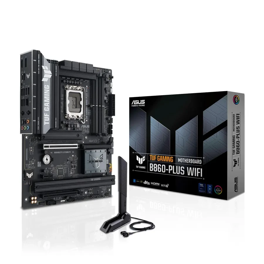 Материнская плата ASUS TUF GAMING B860-PLUS WIFI, LGA1851, DDR5, ATX