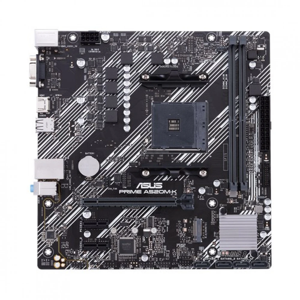 Материнская плата ASUS PRIME A520M-K, AMD A520 AM4, DDR4, mATX — 5