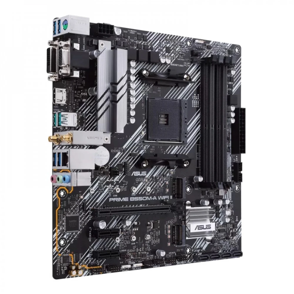Материнская плата ASUS PRIME B550M-A WIFI II, AM4, DDR4, mATX — 5