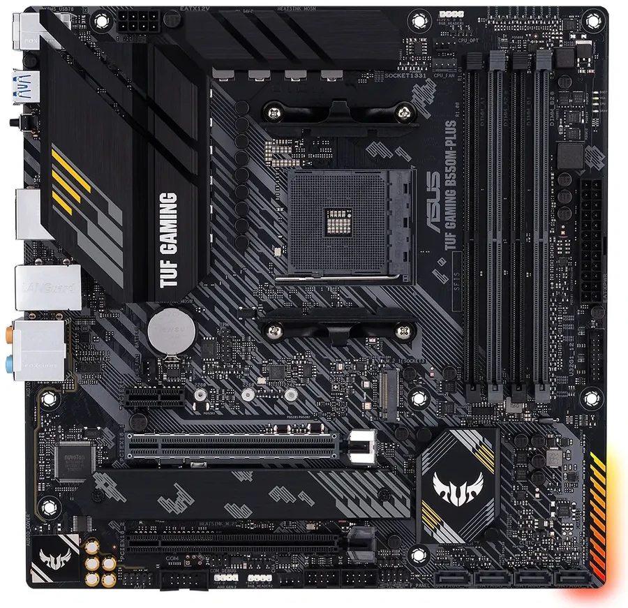 Материнская плата ASUS TUF GAMING B550M-PLUS WIFI II, AM4, DDR4, mATX