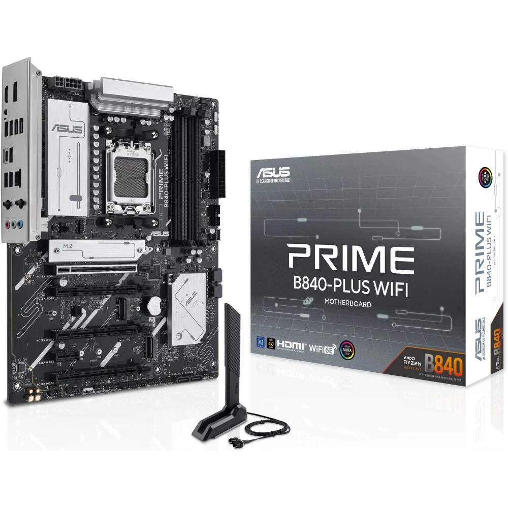 Материнская плата ASUS PRIME B840-PLUS WIFI, AM5, DDR5, mATX — 5