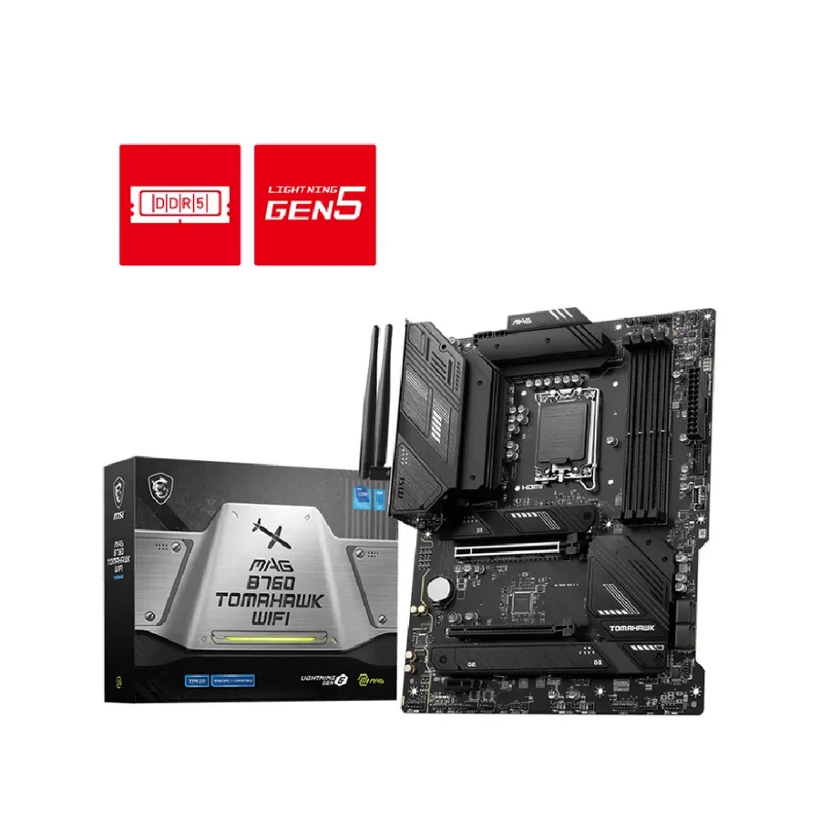 Материнская плата MSI MAG B760 TOMAHAWK WIFI, LGA1700, DDR5, ATX