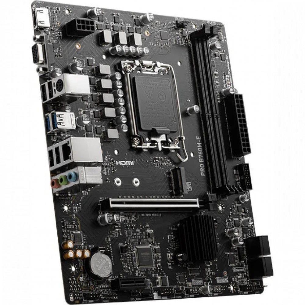Материнская плата MSI PRO B760M-E, LGA1700, 2xDDR5, mATX — 5