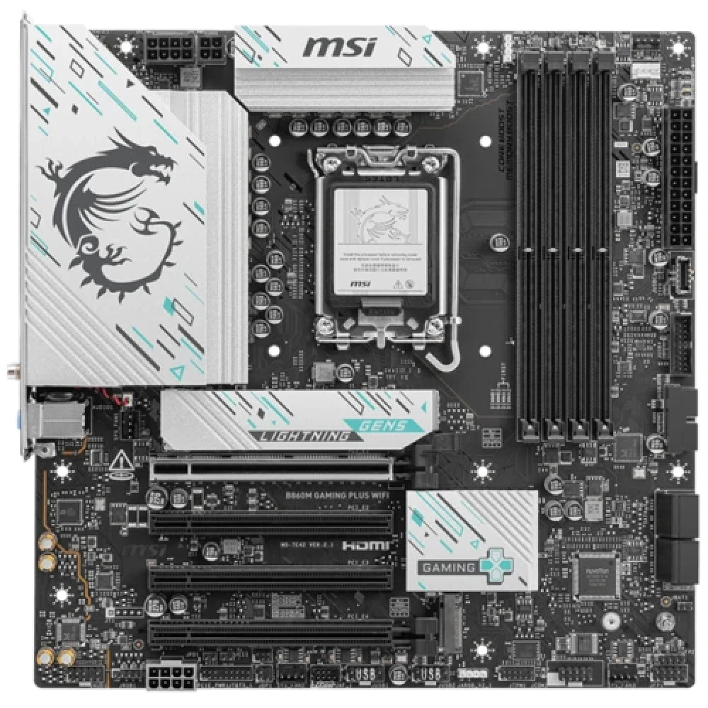 Материнская плата MSI B860M GAMING PLUS WIFI, LGA1851, DDR5, mATX — 5