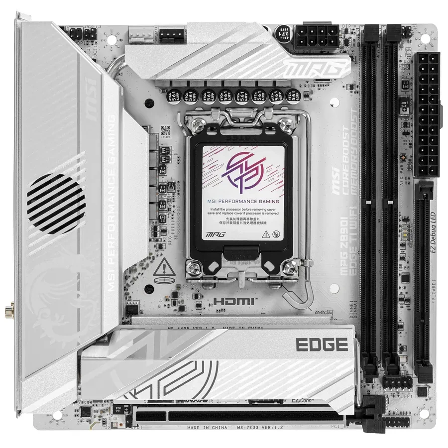 Материнская плата MSI MPG Z890I EDGE TI WIFI, DDR5, Mini ITX