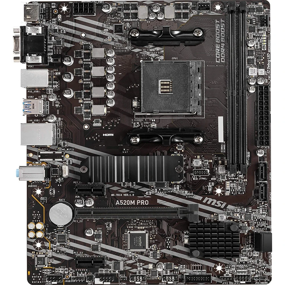 Материнская плата MSI A520M PRO, DDR4, mATX — 5