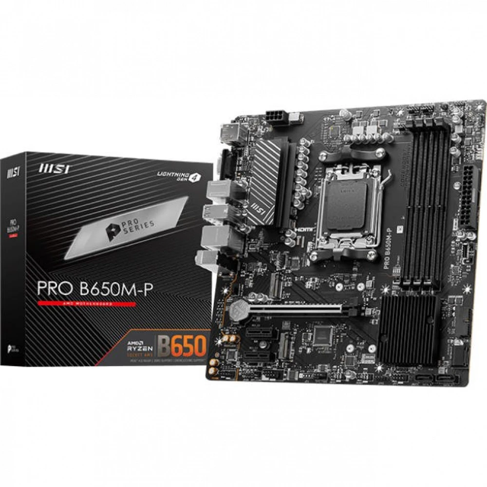 Материнская плата MSI PRO B650M-P, DDR5, mATX — 5
