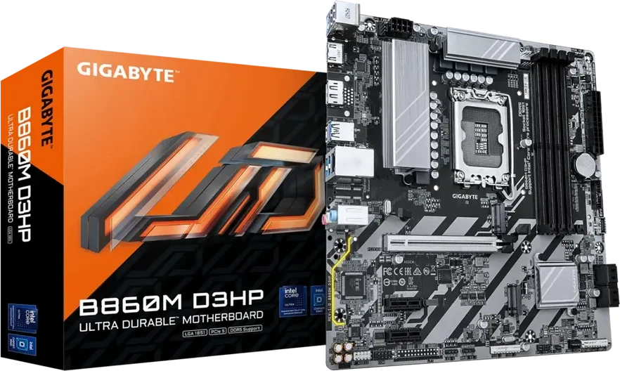 Материнская плата Gigabyte B860M D3HP, DDR5, mATX — 2