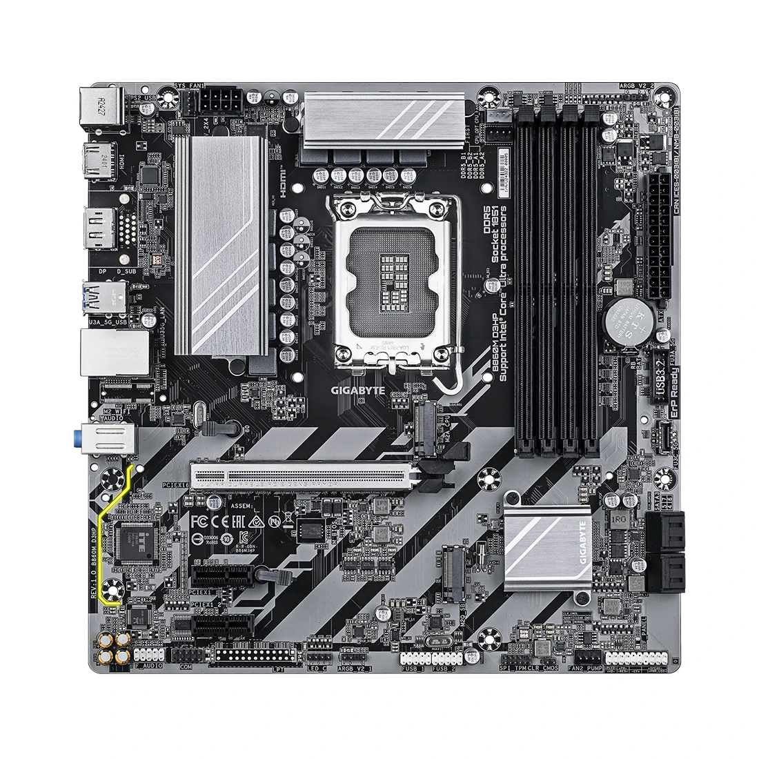 Материнская плата Gigabyte B860M D3HP, DDR5, mATX — 5