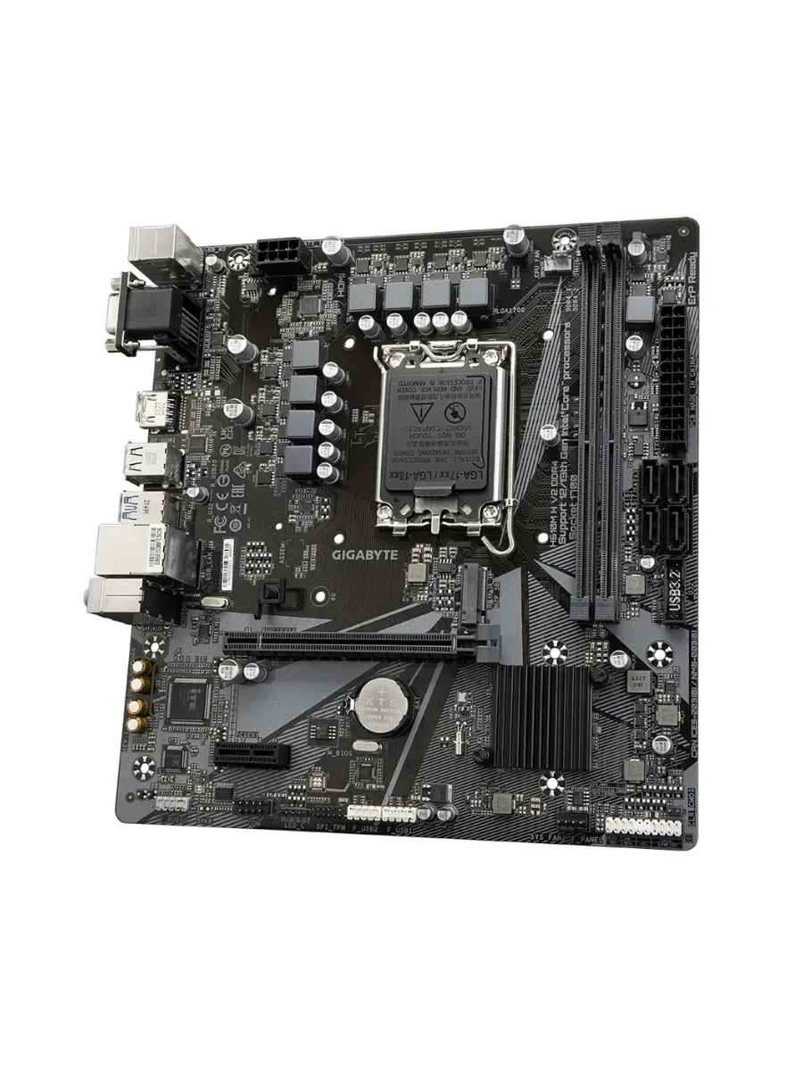 Материнская плата Gigabyte H610M H, LGA1700, DDR4 — 3
