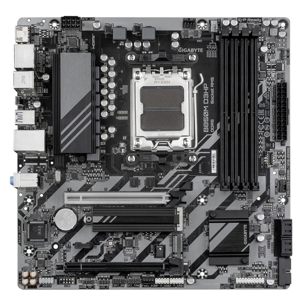 Материнская плата Gigabyte B850M D3HP, AM5, mATX, DDR5 — 5