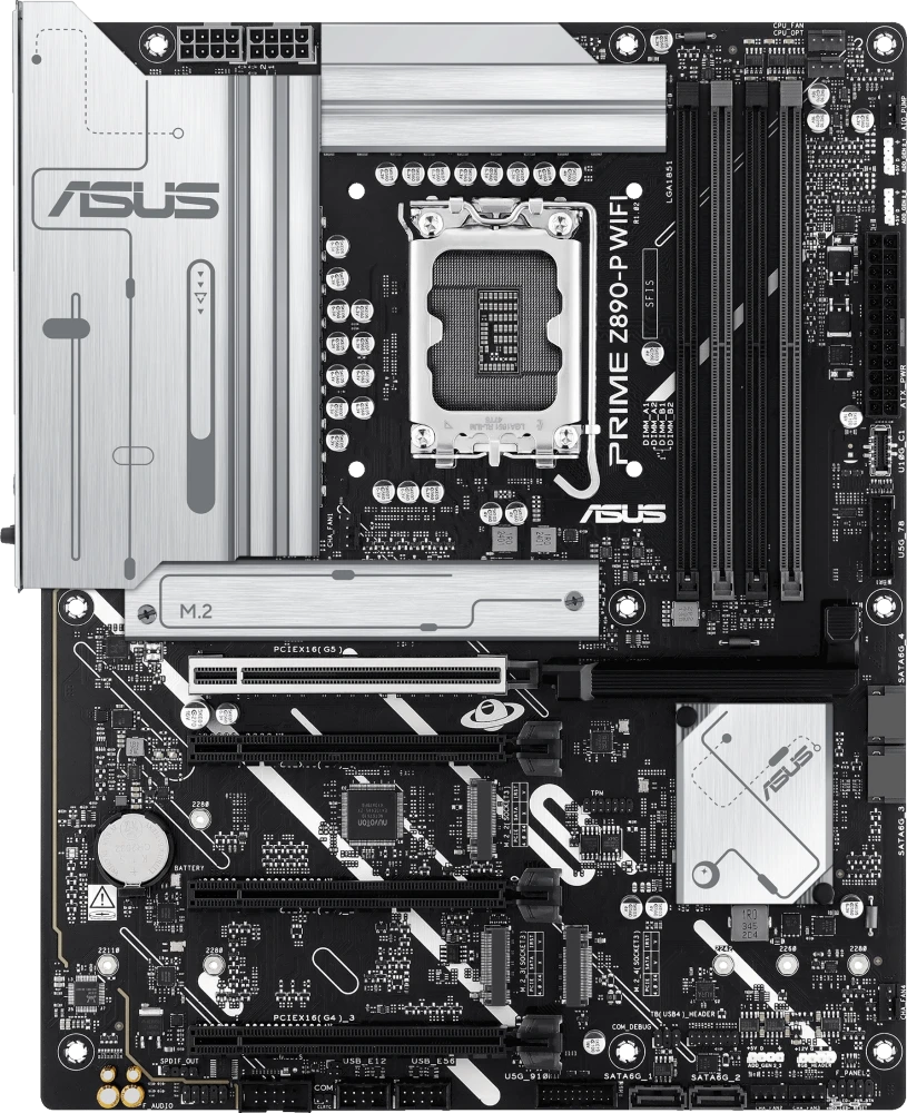 Материнская плата ASUS PRIME Z890-P, LGA1851, DDR5, ATX