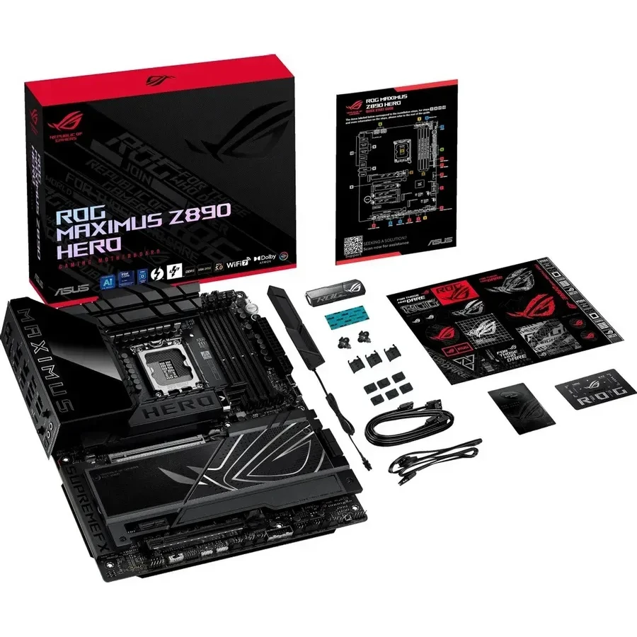 Материнская плата ASUS ROG MAXIMUS Z890 HERO, LGA1851, DDR5, ATX