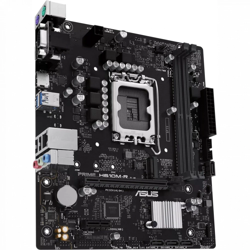 Материнская плата ASUS PRIME H610M-R-SI, LGA1700, DDR5, mATX