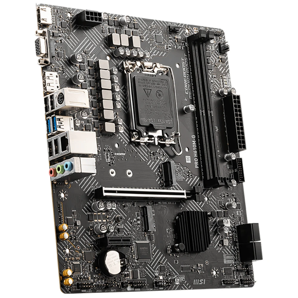 Материнская плата MSI PRO H610M-G, LGA1700, DDR5, mATX — 2