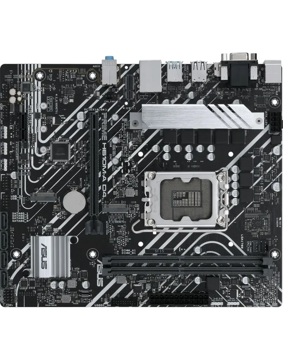 Материнская плата ASUS PRIME H610M-A D4-CSM, LGA1700, DDR4, mATX