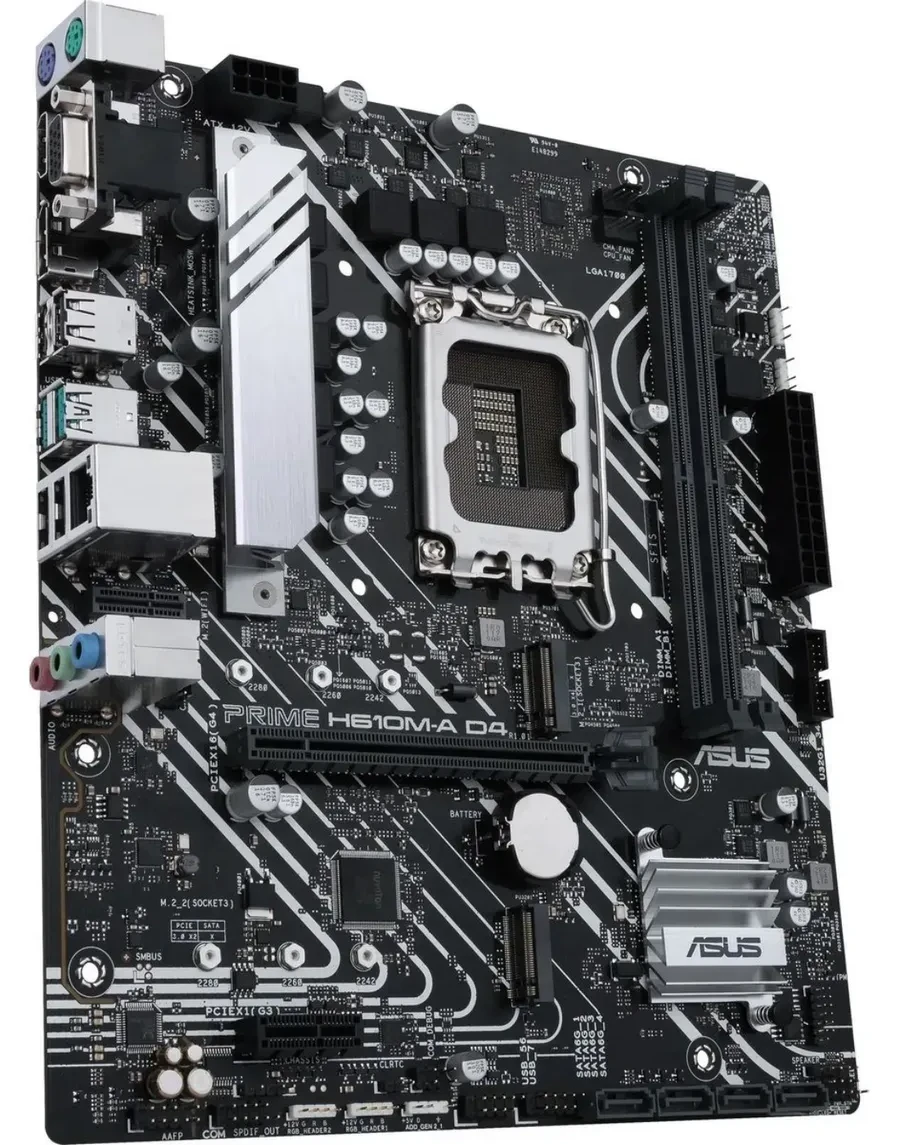 Материнская плата ASUS PRIME H610M-A D4-CSM, LGA1700, DDR4, mATX — 2