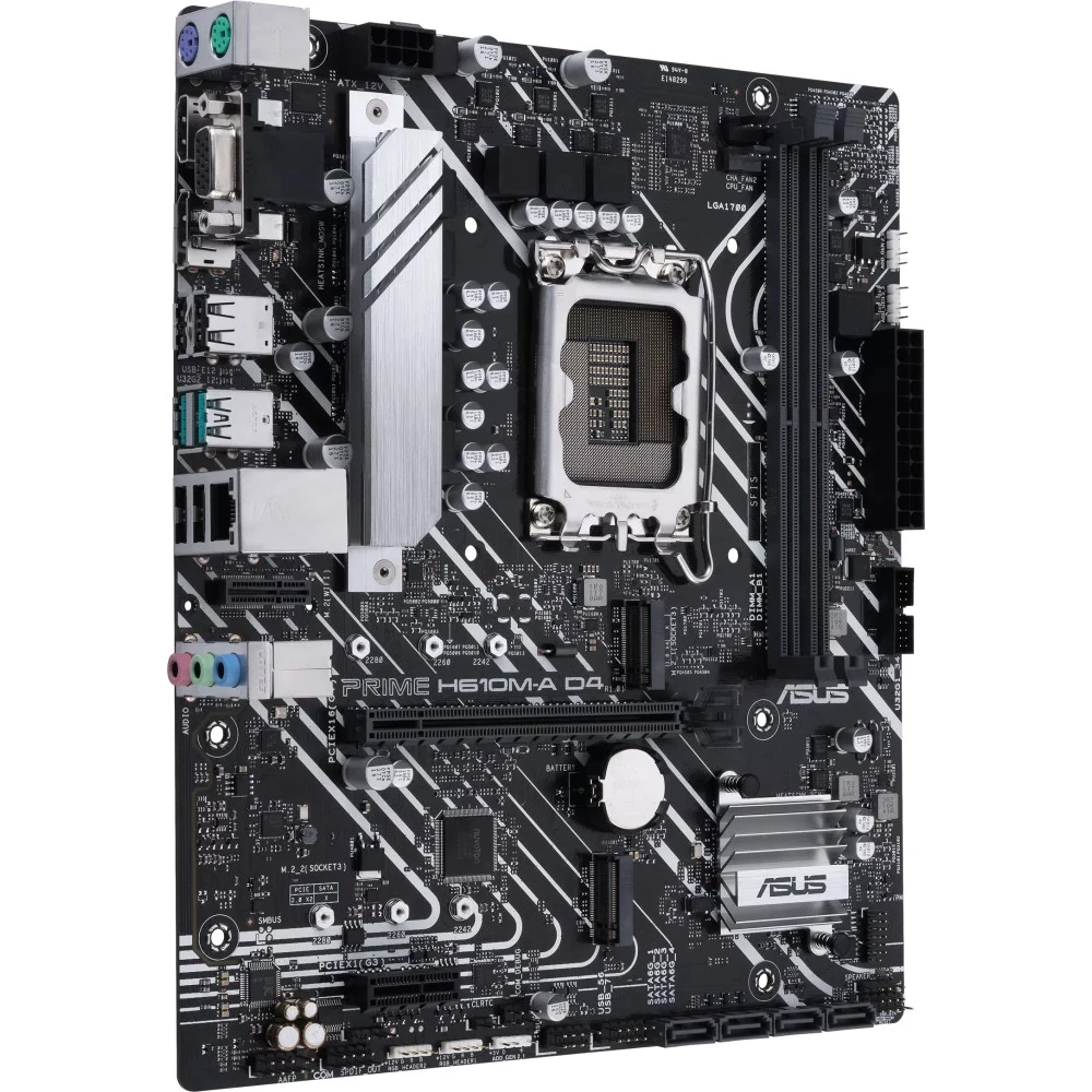 Материнская плата ASUS PRIME H610M-A D4-CSM, LGA1700, DDR4, mATX — 5