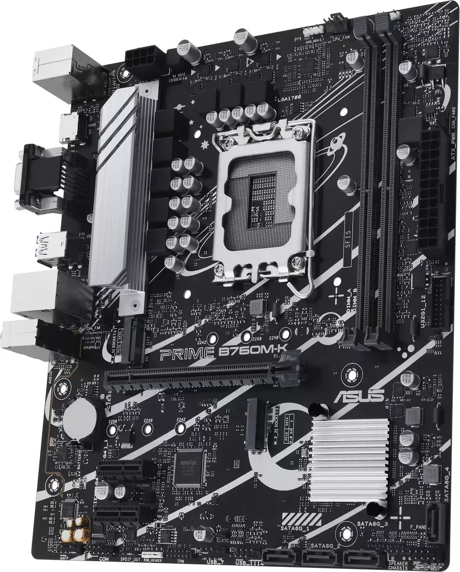 Материнская плата ASUS PRIME B760M-K, LGA1700, DDR5, mATX — 3
