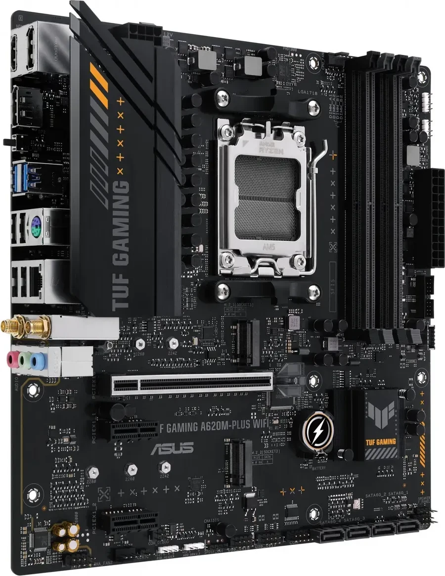 Материнская плата ASUS A620M-F GAMING WIFI, AM5, DDR5, mATX — 2