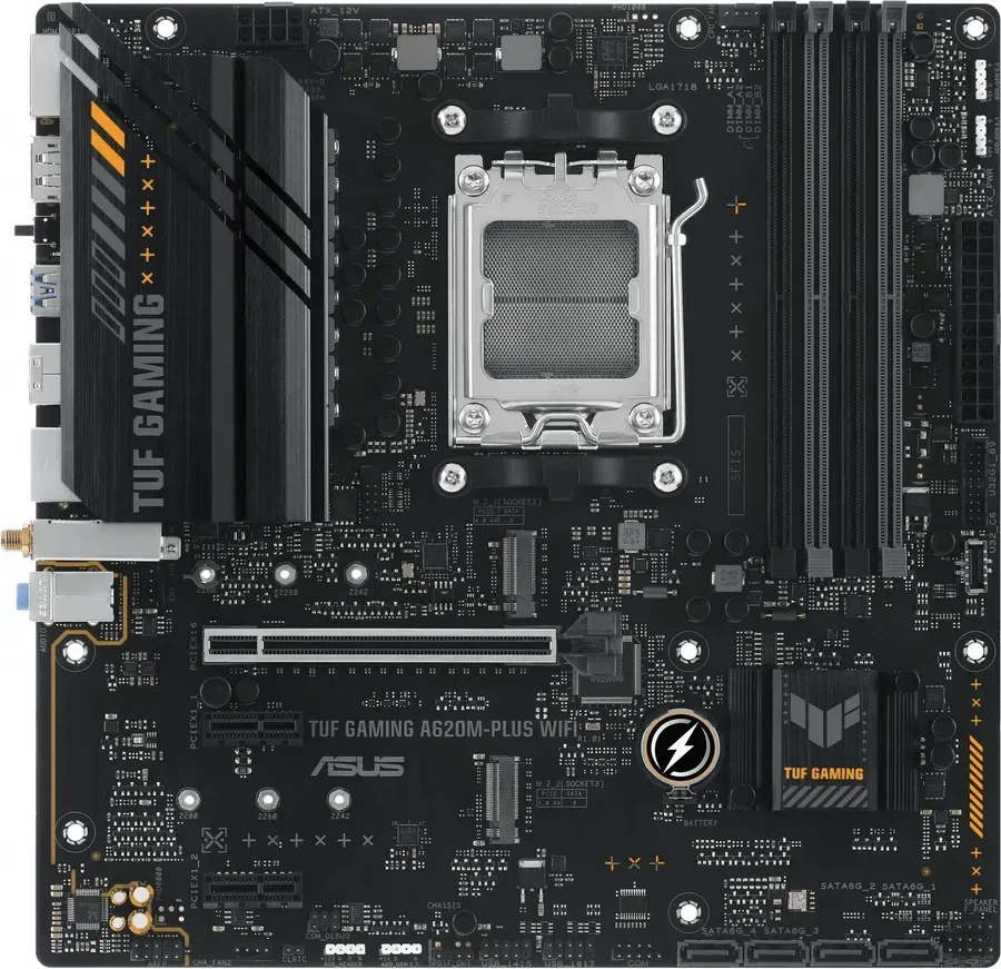 Материнская плата ASUS A620M-F GAMING WIFI, AM5, DDR5, mATX — 5
