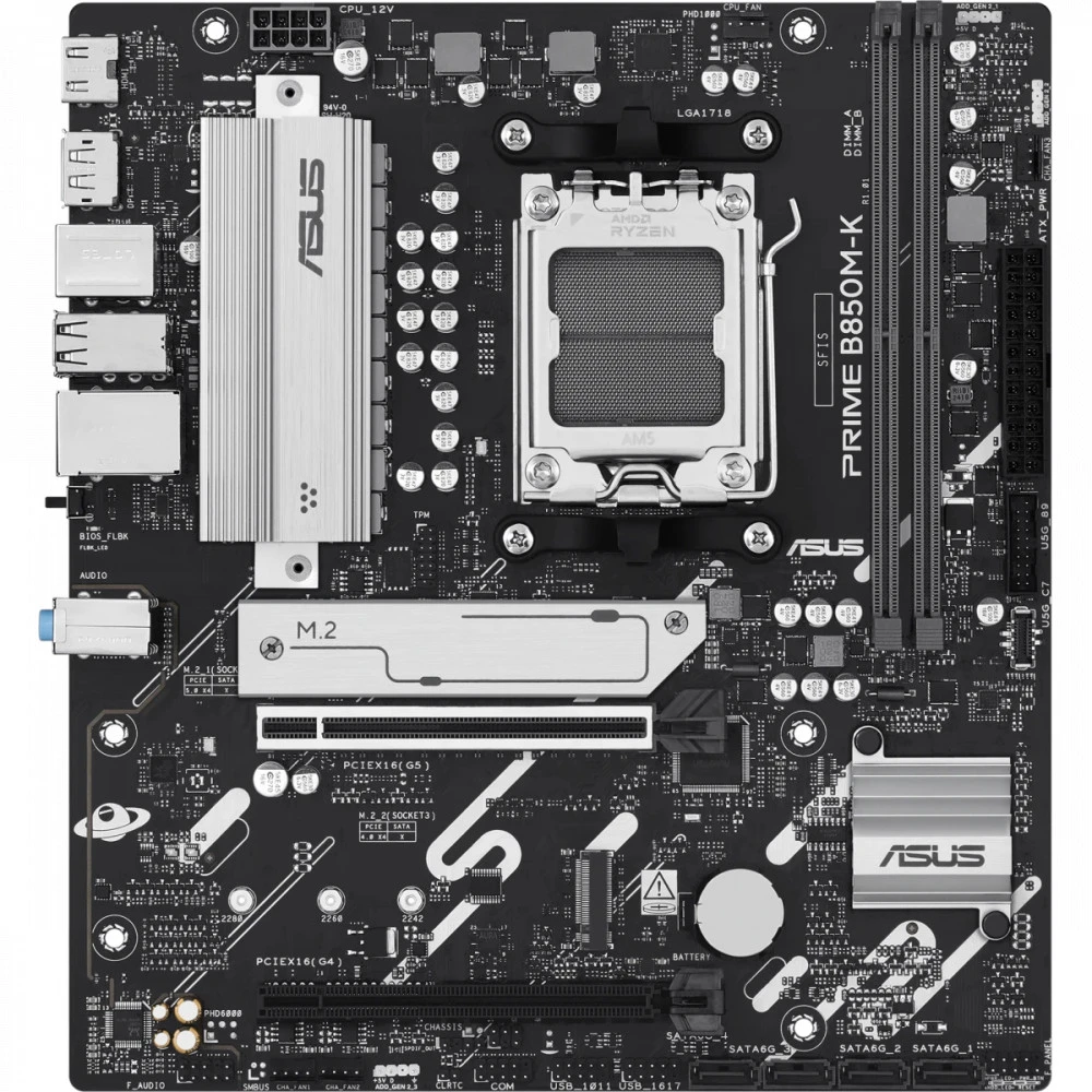 Материнская плата ASUS PRIME B850M-K AM5 DDR5 mATX — 2