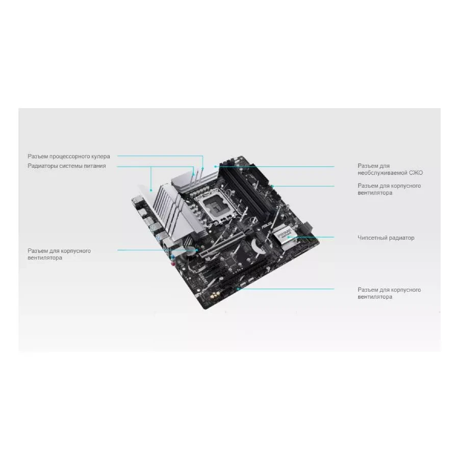 Материнская плата ASUS PRIME Z790M-PLUS LGA1700 DDR5 — 2