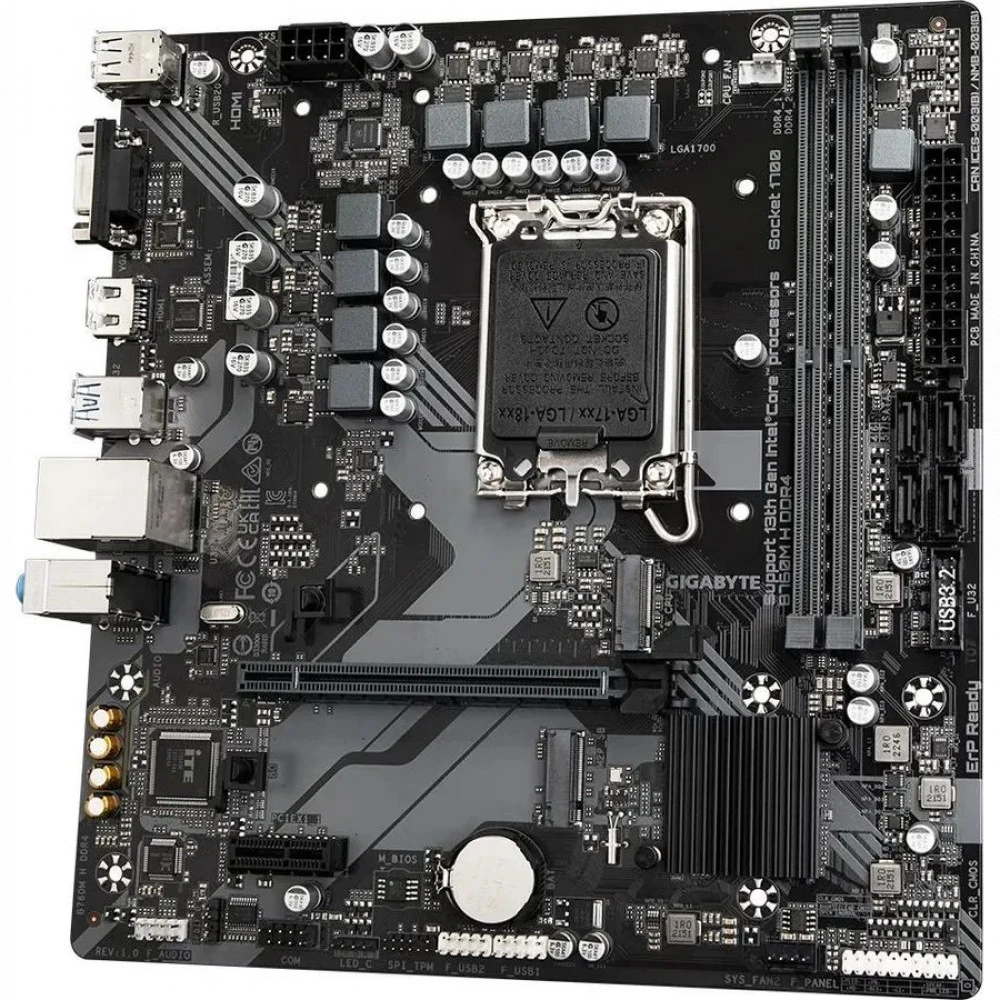 Материнская плата Gigabyte B760M H DDR4, LGA1700 — 3