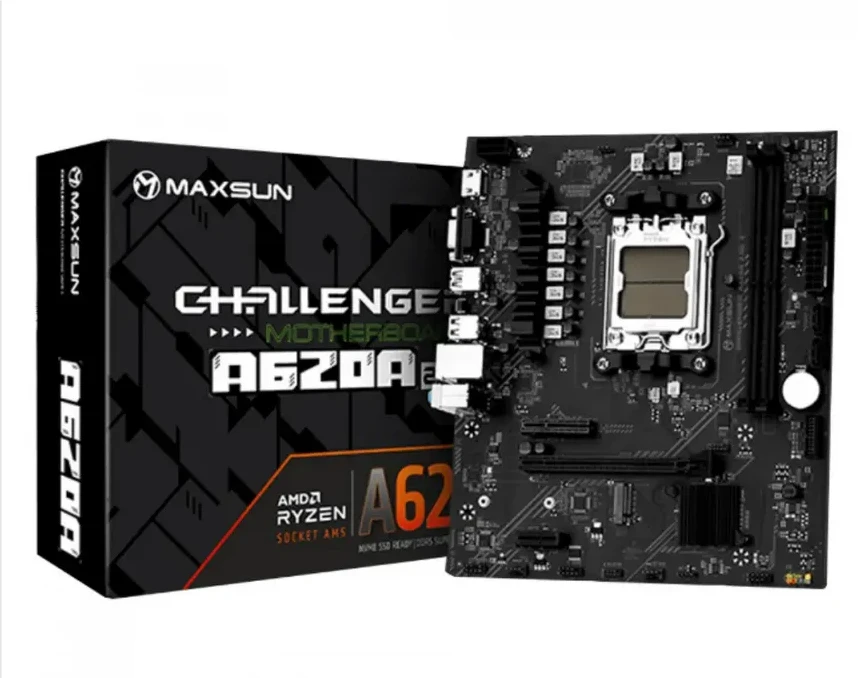 Материнская плата MaxSun Challenger A620A 2.5G, AM5, DDR5, mATX, Wi-Fi