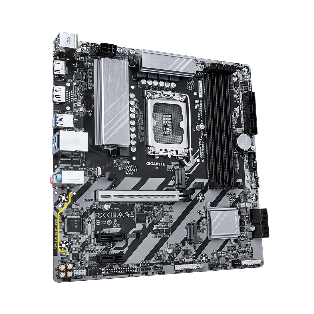 Материнская плата Gigabyte B860M D3HP, LGA1851, DDR5, mATX — 3