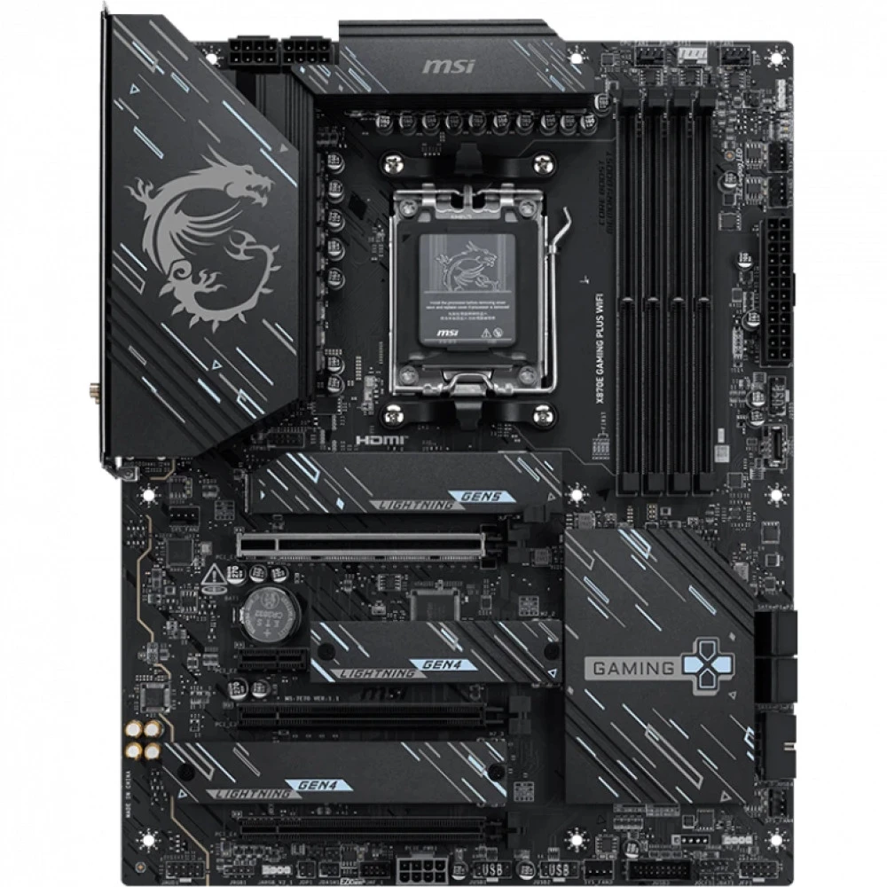 Материнская плата MSI X870E GAMING PLUS WIFI, AM5, DDR5, ATX