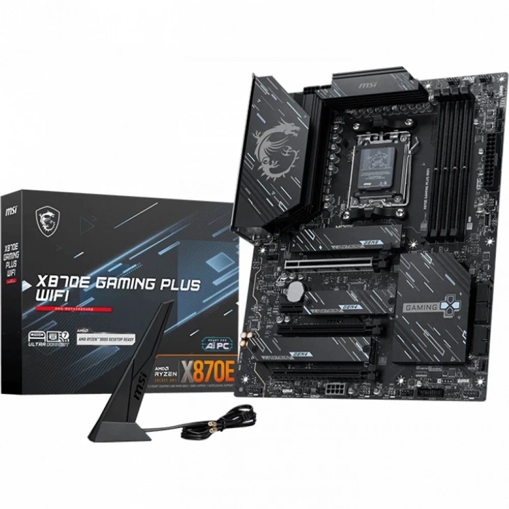 Материнская плата MSI X870E GAMING PLUS WIFI, AM5, DDR5, ATX — 5
